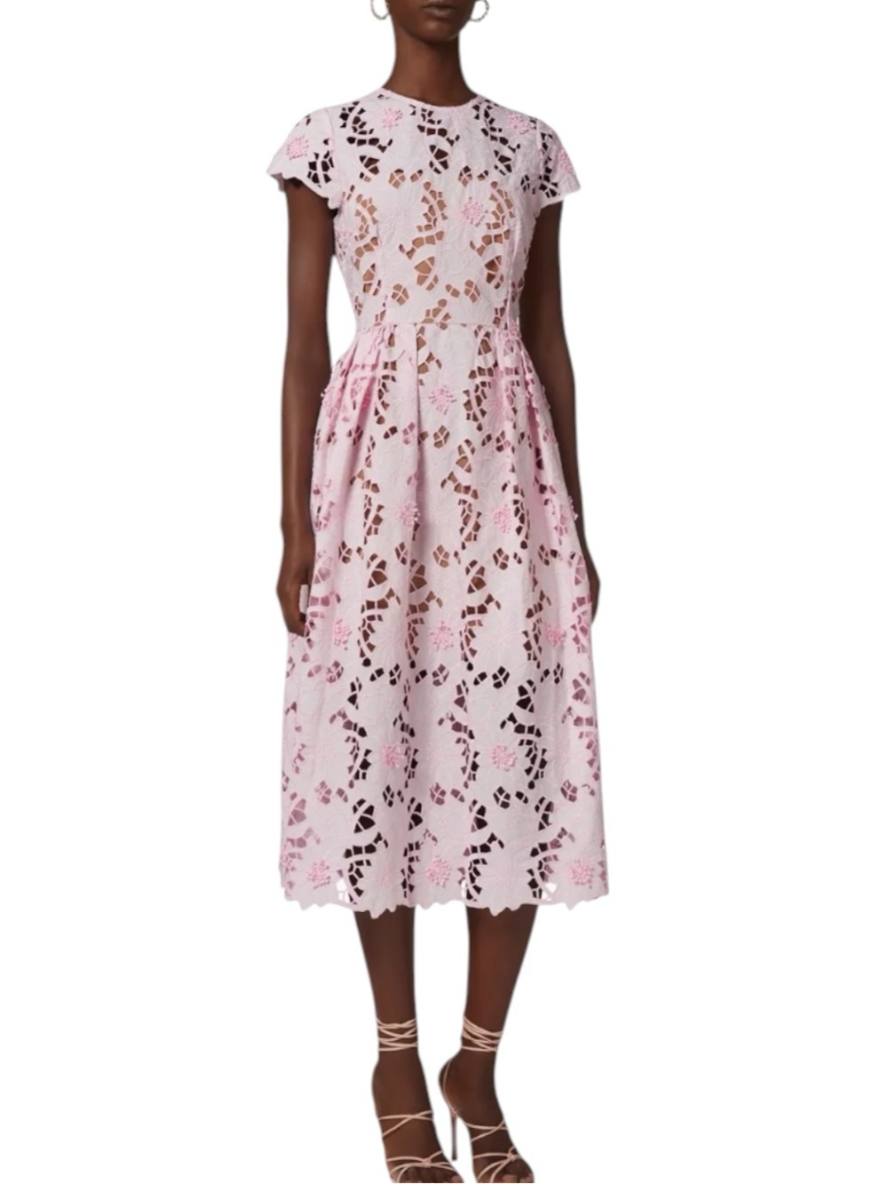 NEW Self Portrait x Tuckernuck Lace Guipure dress. Pink Peony. US 4. NWT